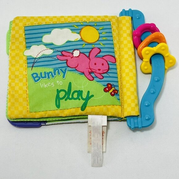 Bright Starts Animal Sounds Fun Baby Cloth Book Teethe Read Toy Infant Kid Play - Picture 2 of 12